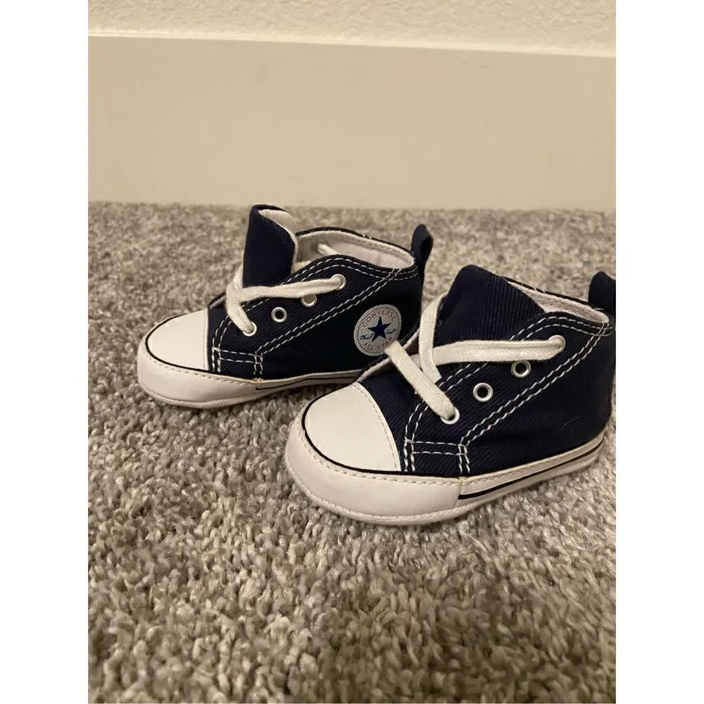 Baby Converse Dark Blue size 2